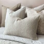 Sofia Cream Boucle Cushion 50x30