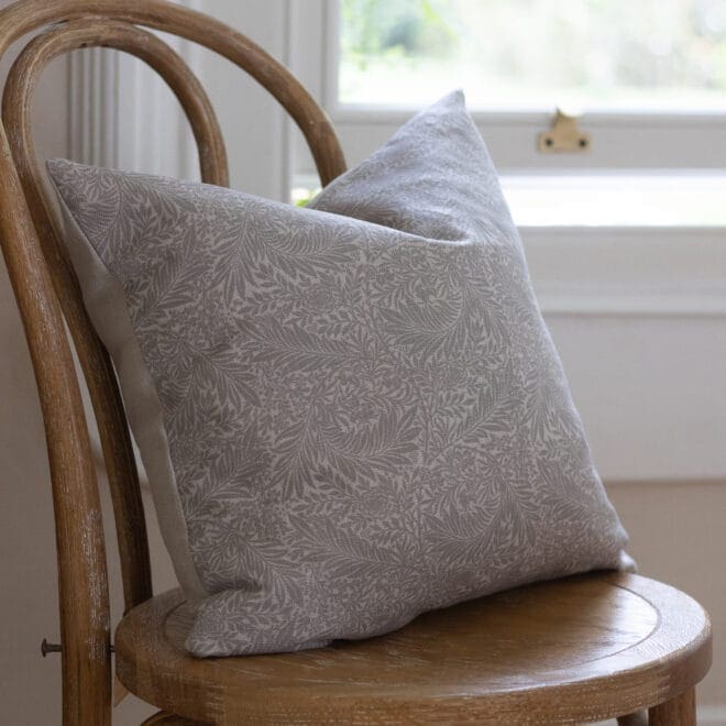 Francesca Greige Floral Cushion