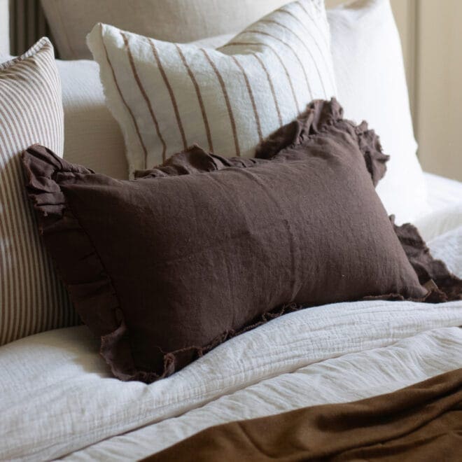 Hallie Dark Brown Cushion 50×30