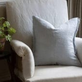Esmee Dusty Blue Linen Cushion