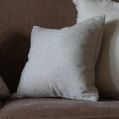 Tia Cream Herringbone Cushion