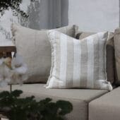 Esmee Natural Wide Stripe Cushion