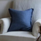 Esmee Blue Linen Cushion