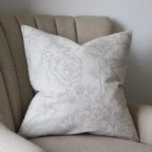 Aria Grey Bird Print Cushion