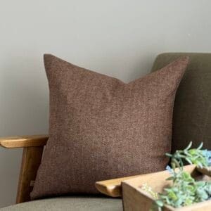 Tia Rust Herringbone Cushion