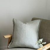 Esmee Sage Linen Cushion