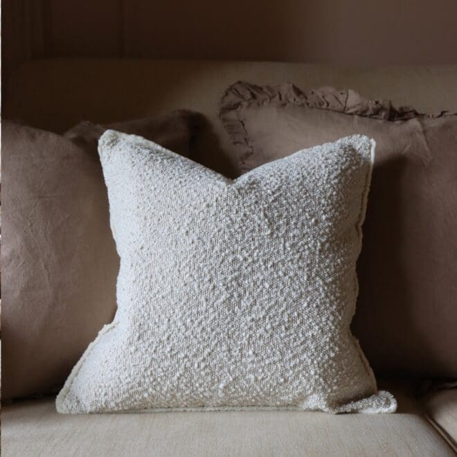 Sofia Cream Boucle Cushion