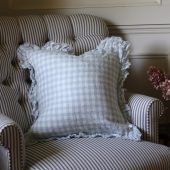 Hallie Blue Gingham Cushion