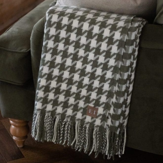 Olive And Cream Throw