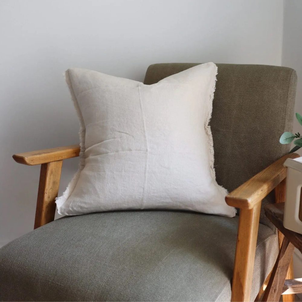 Esmee Cream Linen Cushion