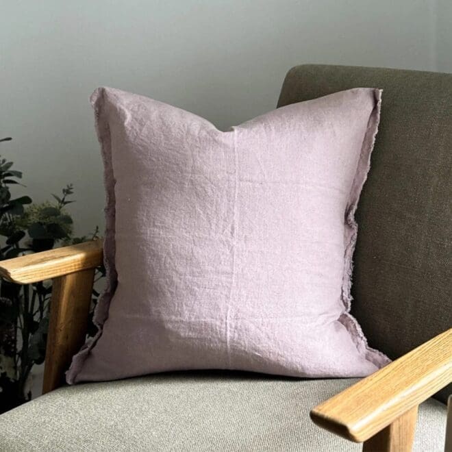 Esmee Pink/Lilac Linen Cushion