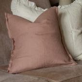 Esmee Dusty Pink Linen Cushion