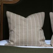 India Beige Stripe Cushion