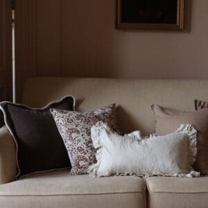 what texture cushions to use on a sofa