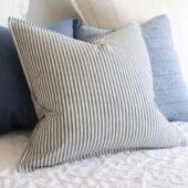 Darcy Navy Stripe Cushion