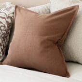 Layla Terracotta Linen Cushion