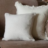 Tia Cream Herringbone Cushion