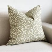 Aria Olive Leaf Cushion