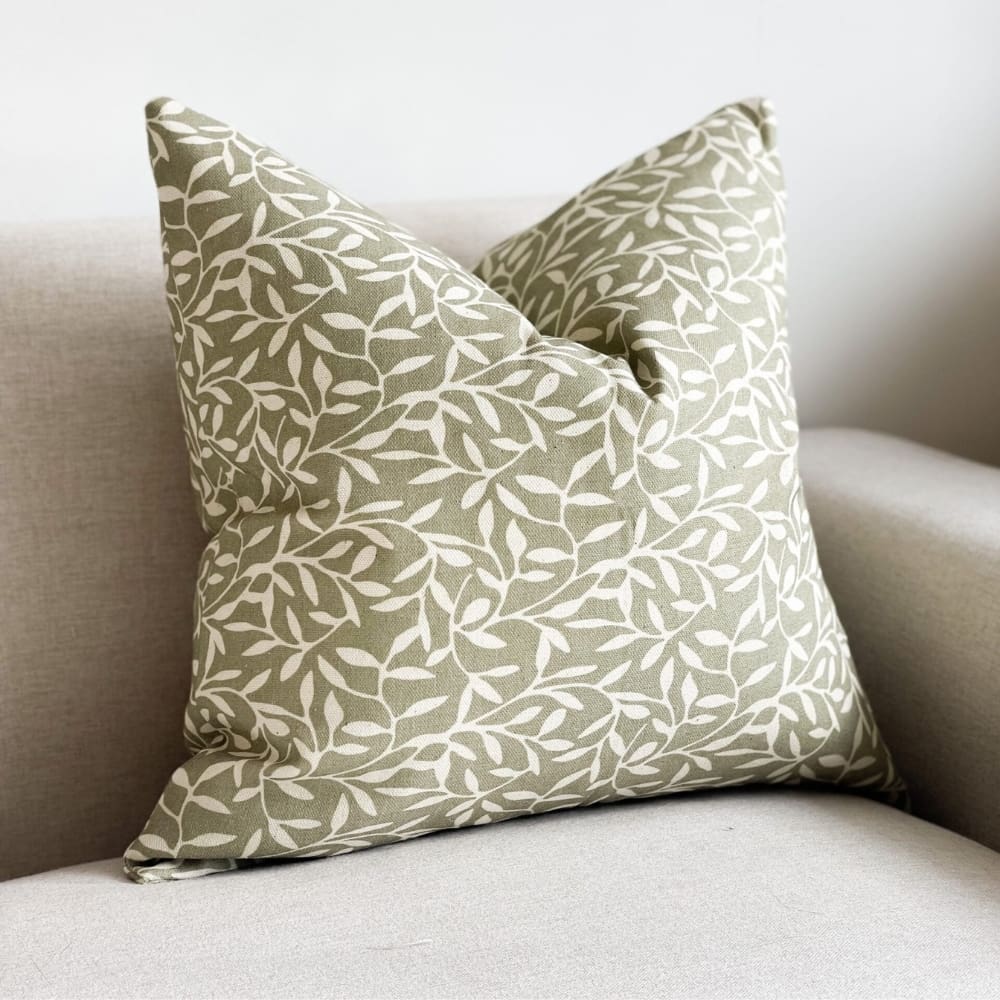 Aria Olive Leaf Cushion