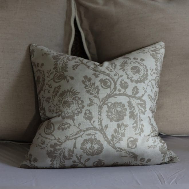 Aria Brown Print Cushion