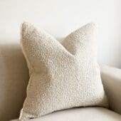 Sofia Cream Boucle Cushion 65x65