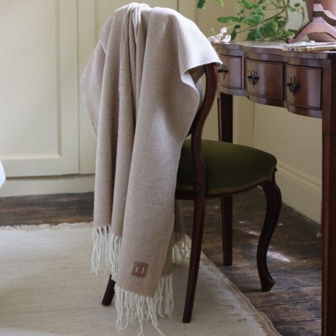 Brown Tassel Throw