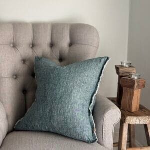 Esmee Washed Dark Teal Cushion
