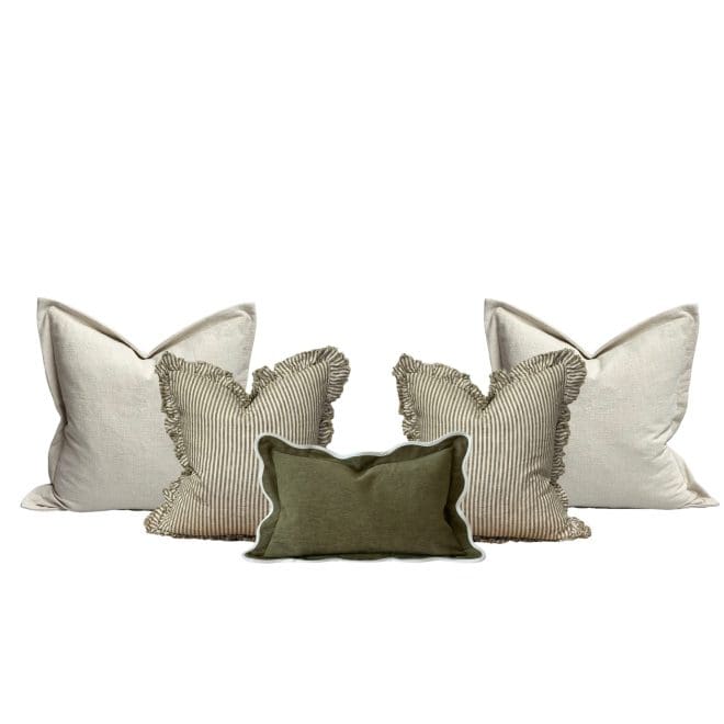 The Rustic Olive Cushion Combination