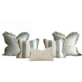 the large soft sage cushion combination