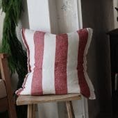 Esmee Burgundy Stripe Cushion