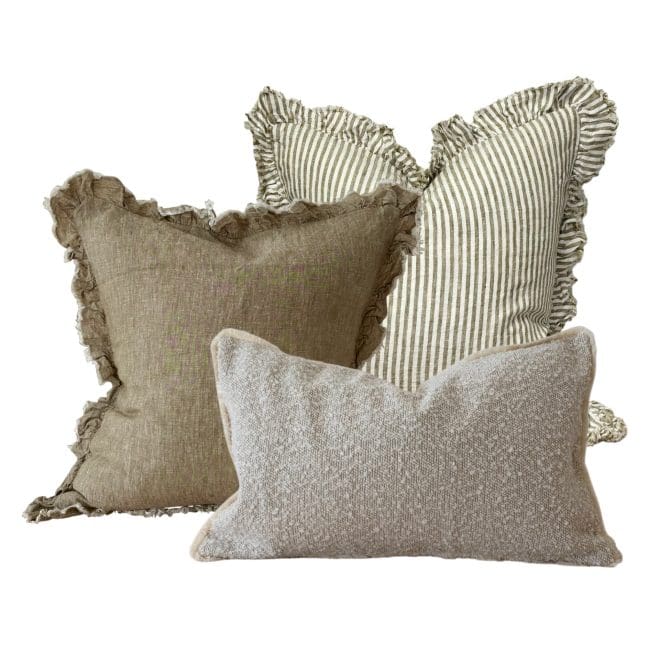 The Washed Olive Cushion Combination
