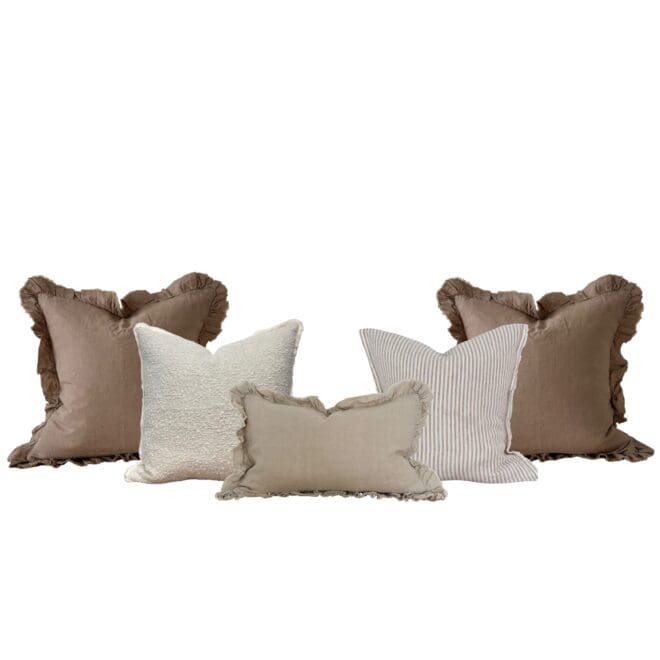 The Natural Brown Cushion Combination