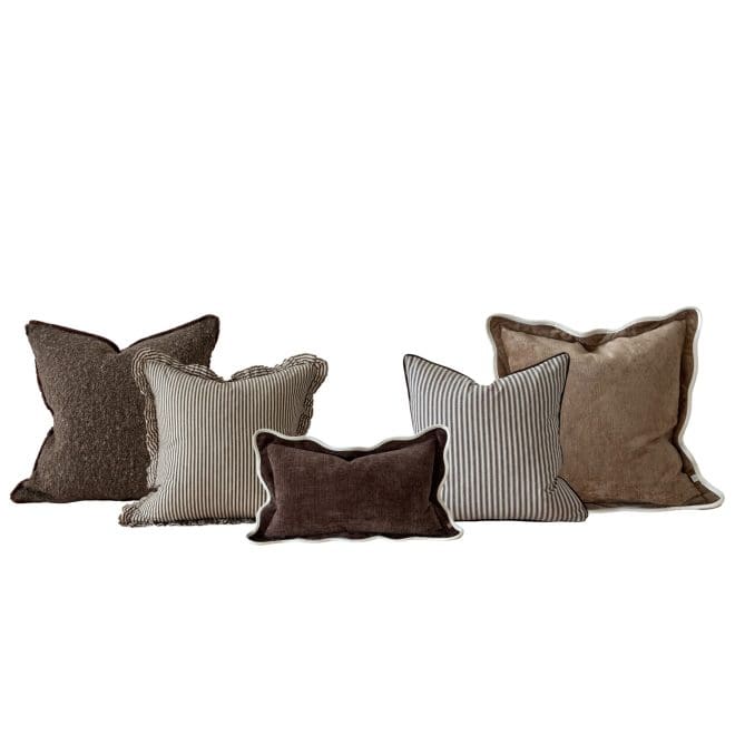 The Deep Coffee Brown Cushion Combination