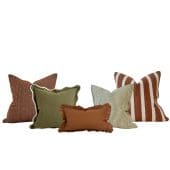 The Rust and Olive Cushion Combination
