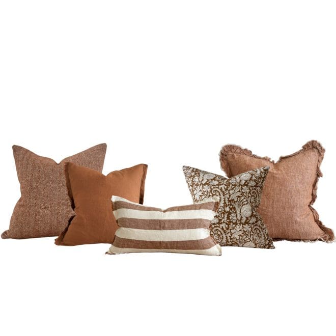 The Autumn Rust Cushion Combination
