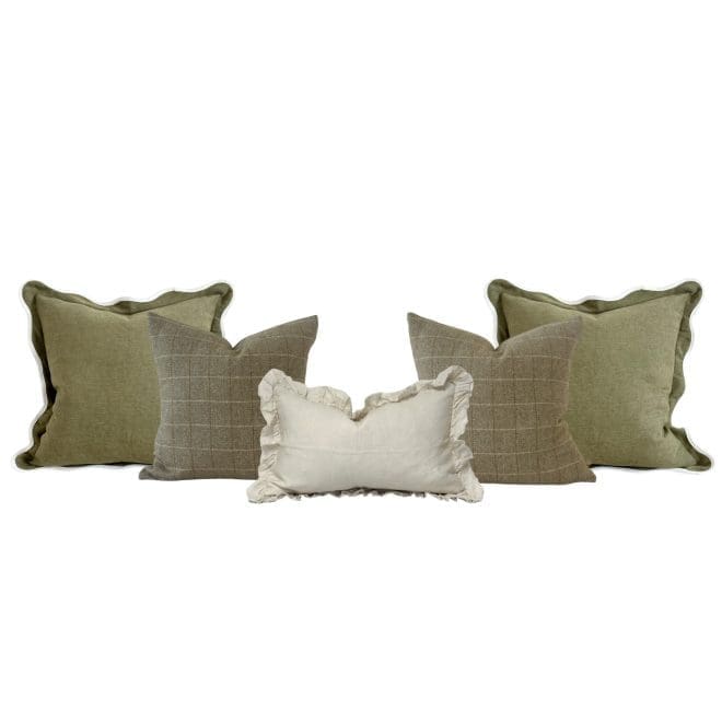The Chloe Olive Cushion Combination