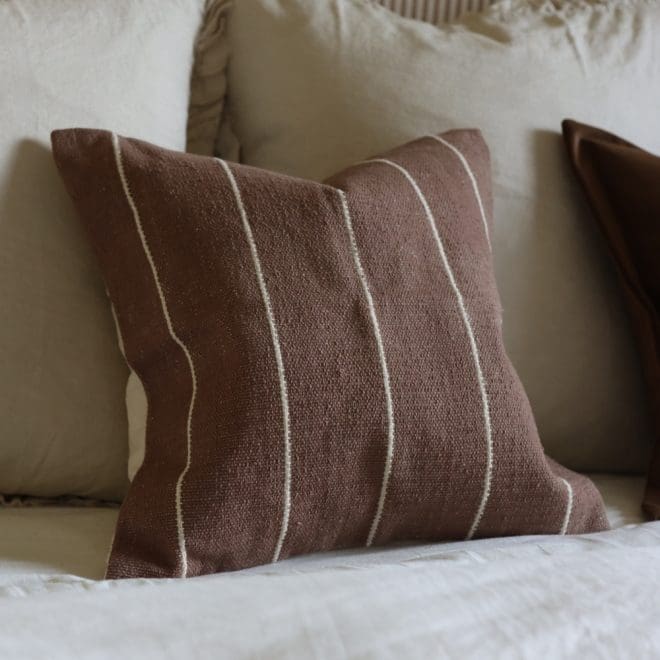 India Dark Brown Cushion