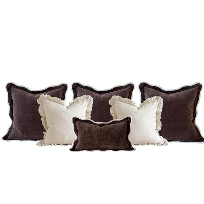 The Large Brown & Cream Cushion Combination