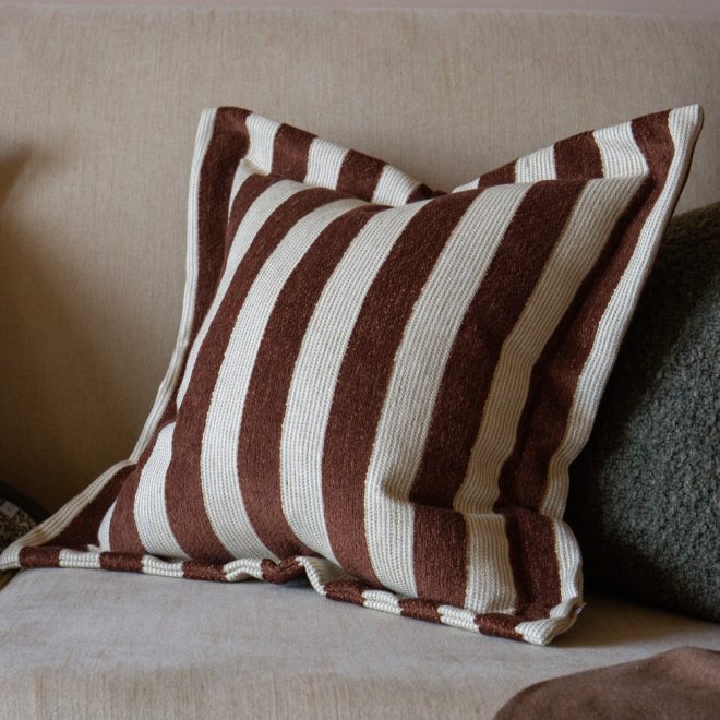 Orla Terracotta Stripe Cushion