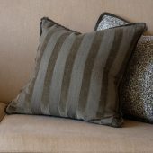 Isla Olive Stripe Cushion