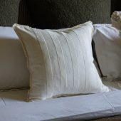 Isla Cream Stripe Cushion
