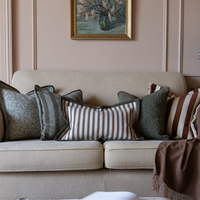 The Olive And Terracotta Cushion Combination