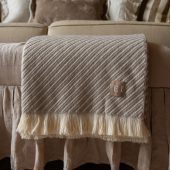 Neutral Stripe Throw